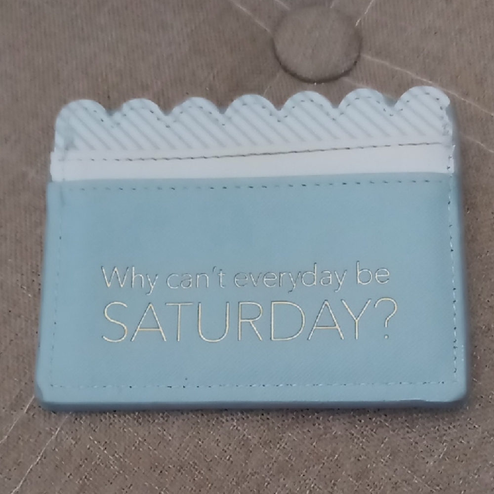 Blue Card Holder Wallet